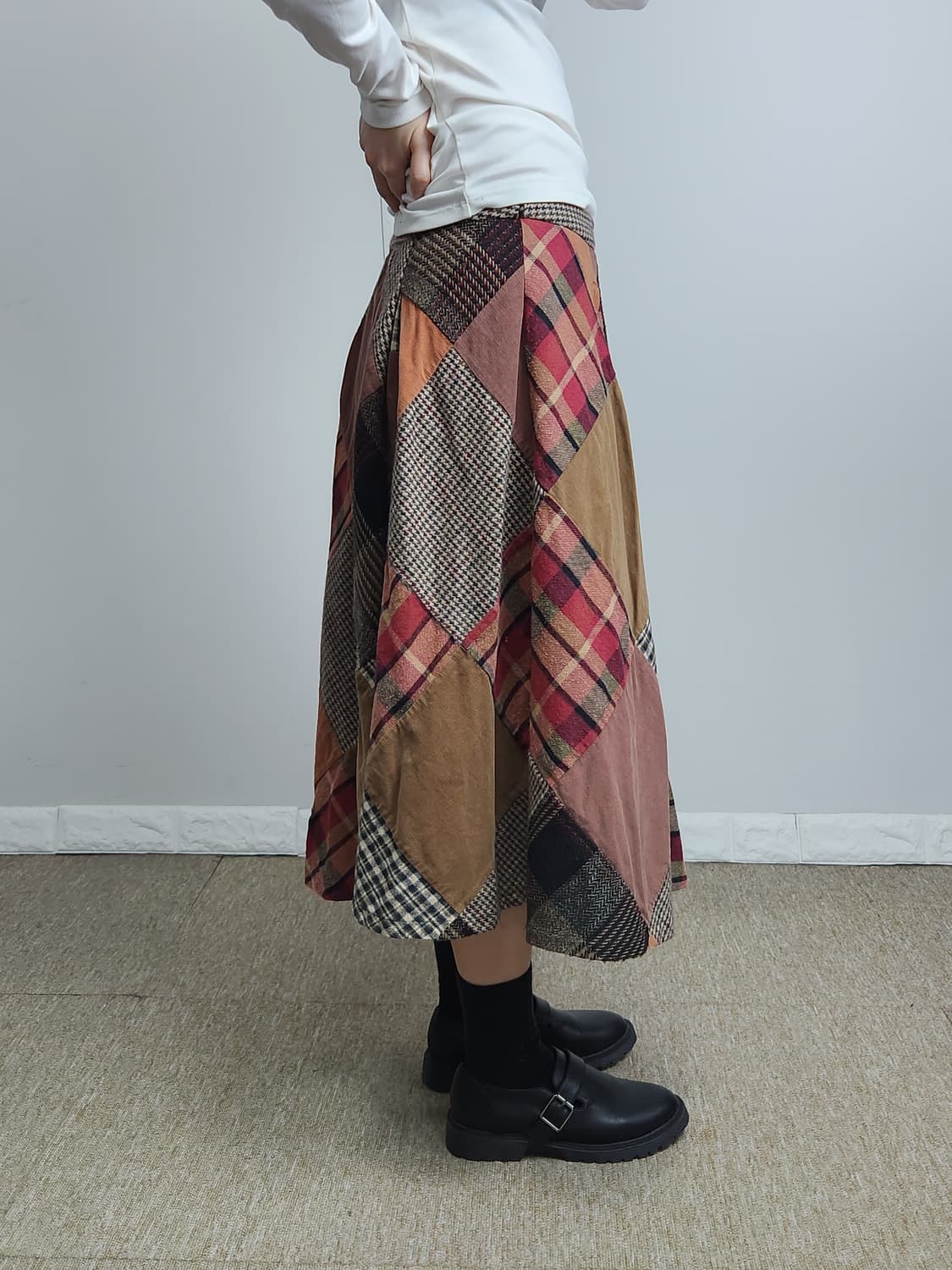 (Thursday Island)패치워크 스커트 상품이미지3