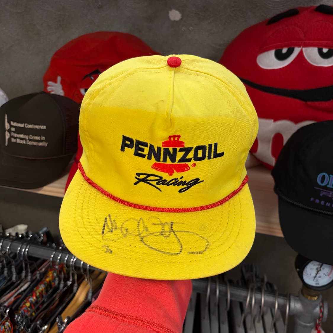 90s Made in USA 빈티지 펜조일 레이싱 트러커 볼캡 모자  상품이미지1