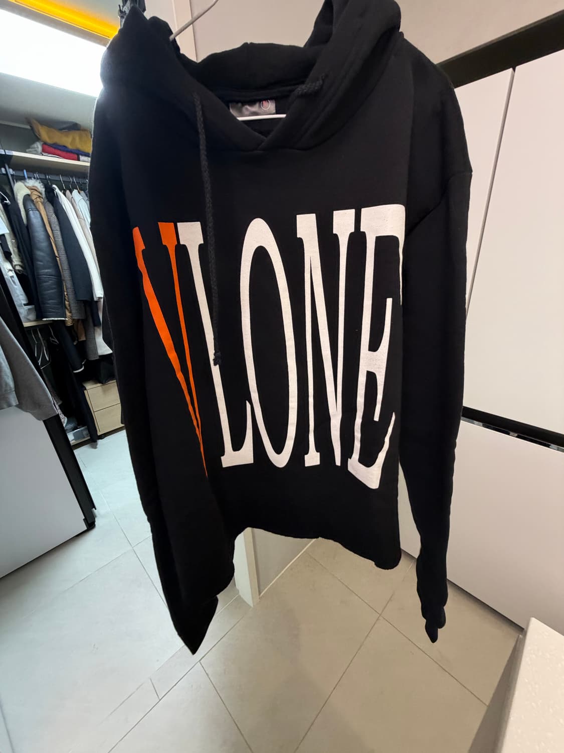 브이론 크롭 후드티 XL  상품이미지1