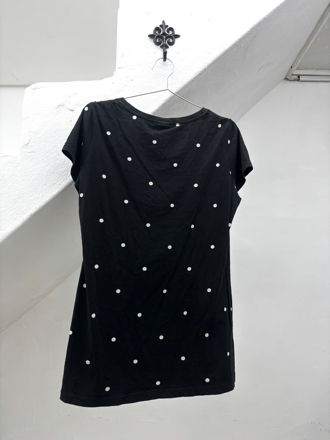 Dot detail slim fit top 상품이미지6