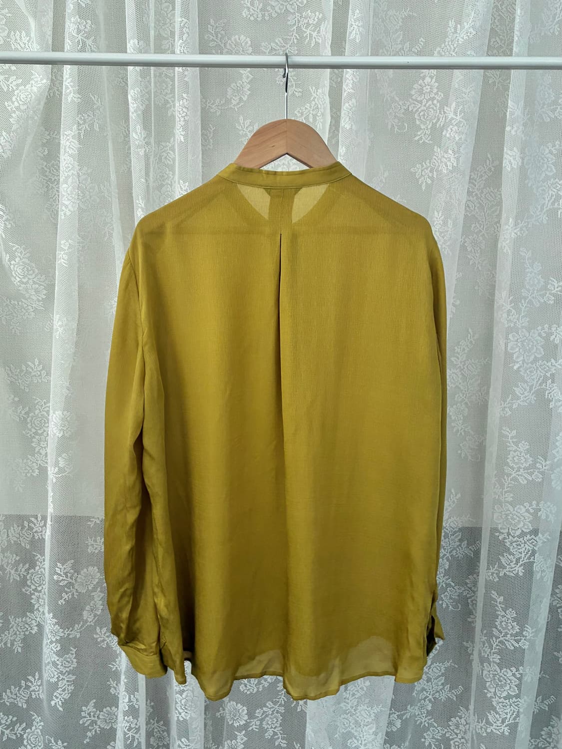 L) 마시모두띠 실크 100 블라우스 올리브 상품이미지2