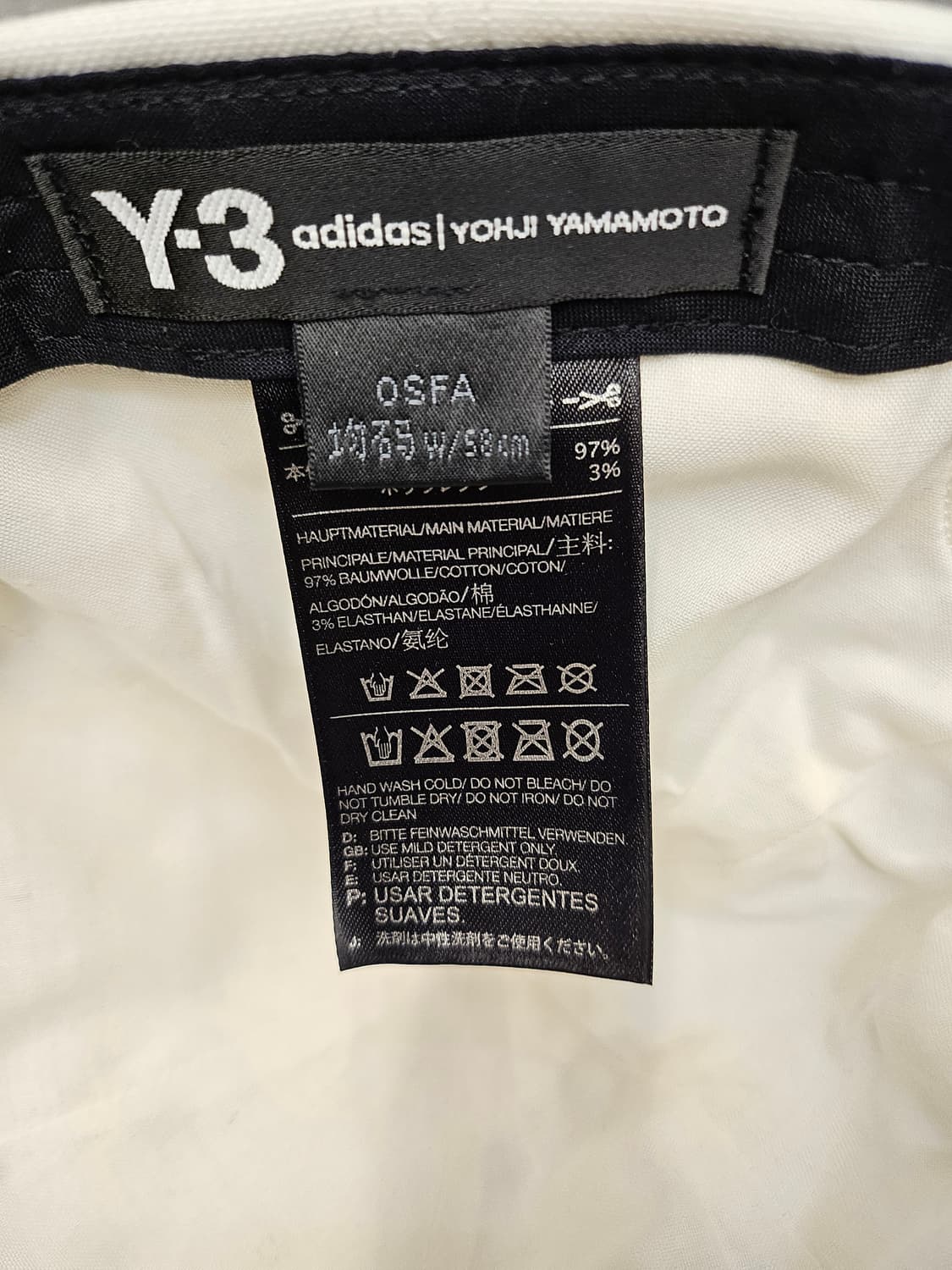 Y-3아디다스 요지야마모토Yohji Yamamoto화이트볼캡 상품이미지6