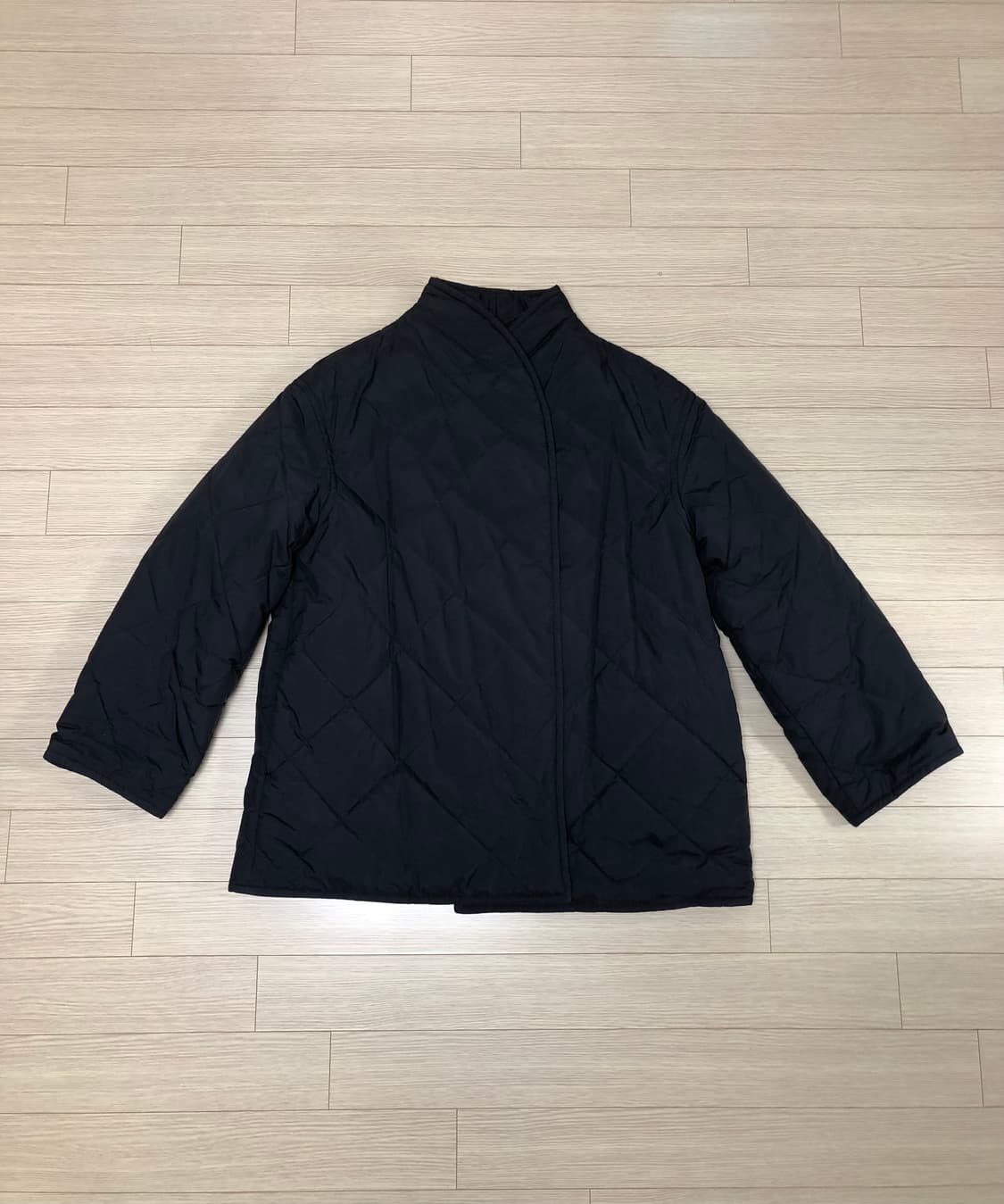 L 아르켓 퀼팅 버튼 패딩 자켓 블랙 상품이미지2