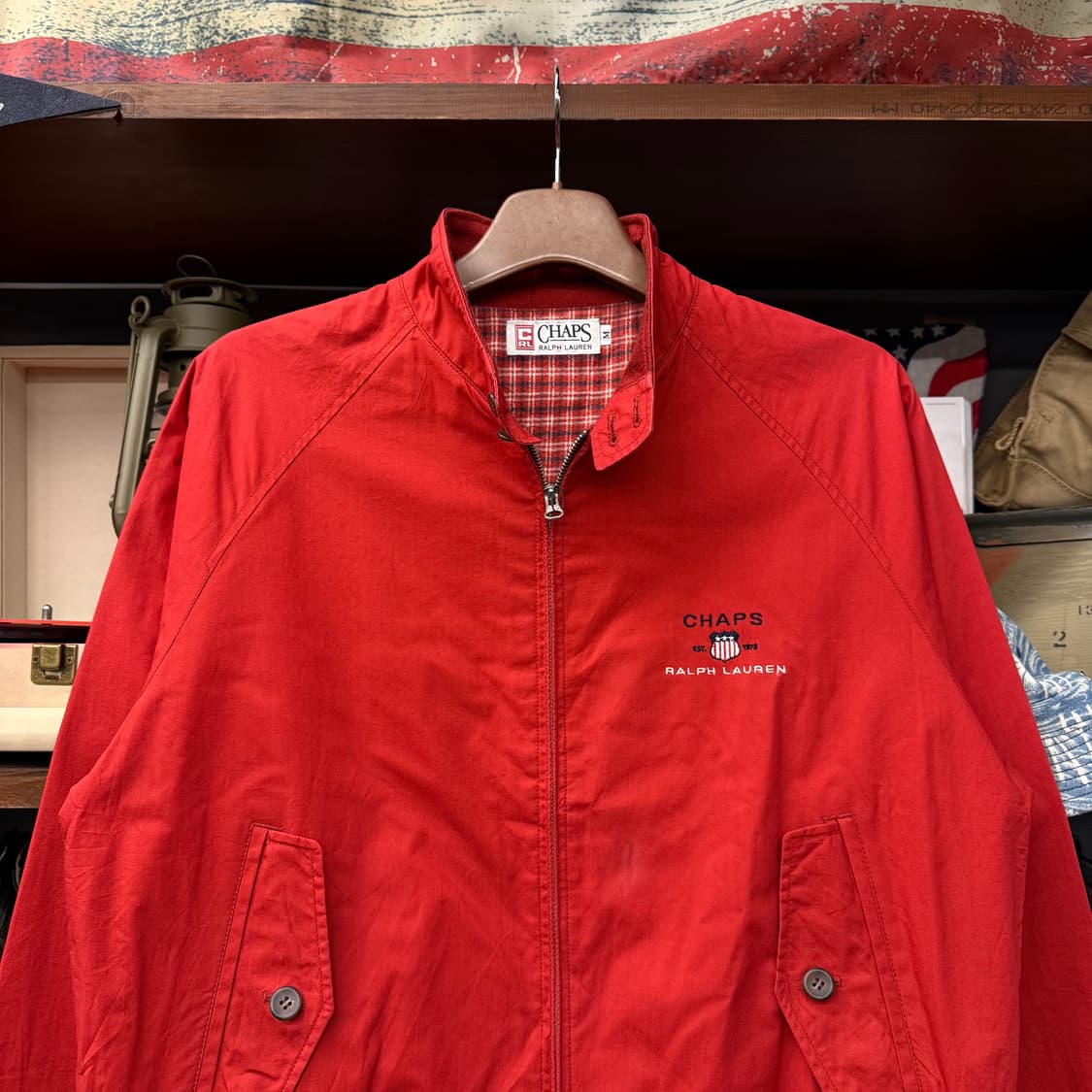 폴로 챕스 랄프로렌 헤링턴 체크 라이닝 블루종 스윙탑 N643 상품이미지2