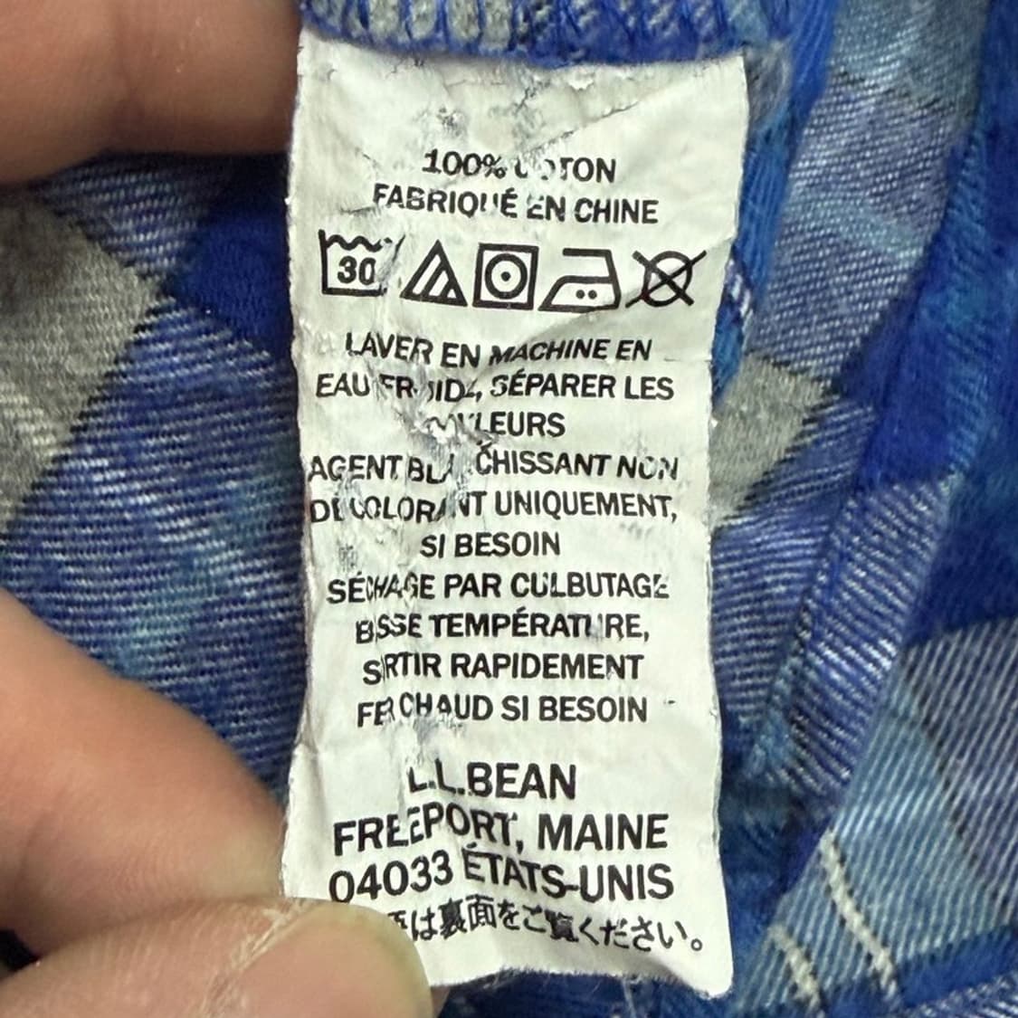 엘엘빈 코튼 체크셔츠 v1563 상품이미지6