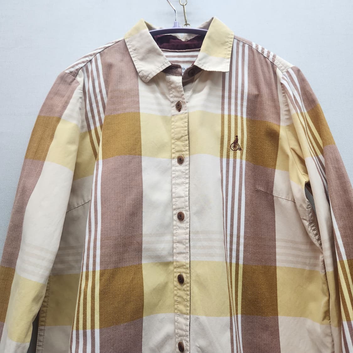 빈폴 로고자수 체크패턴 셔츠 90(S) 상품이미지2