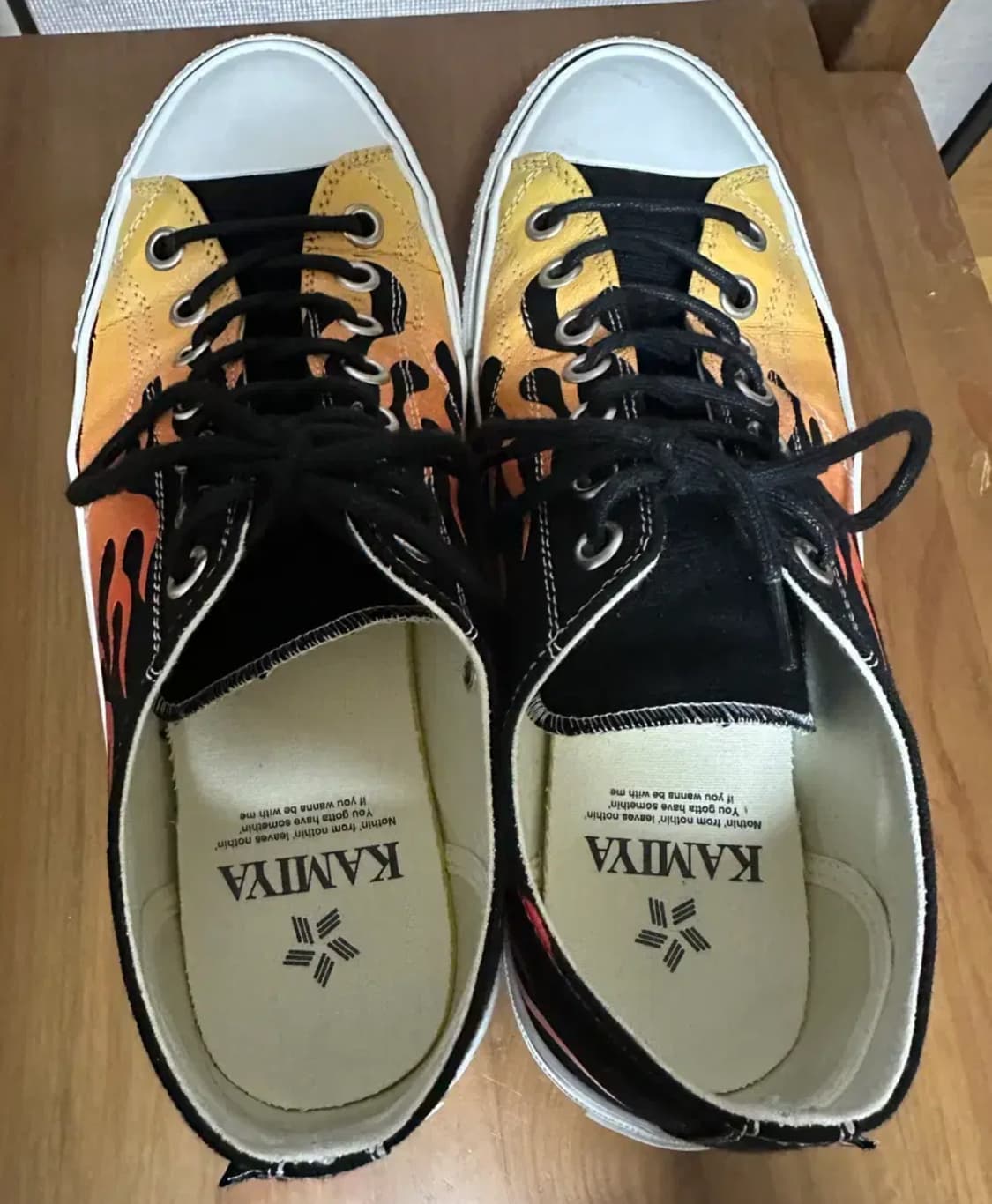 [44] 카미야 파이어 패턴 벌커나이즈드 스니커 상품이미지6