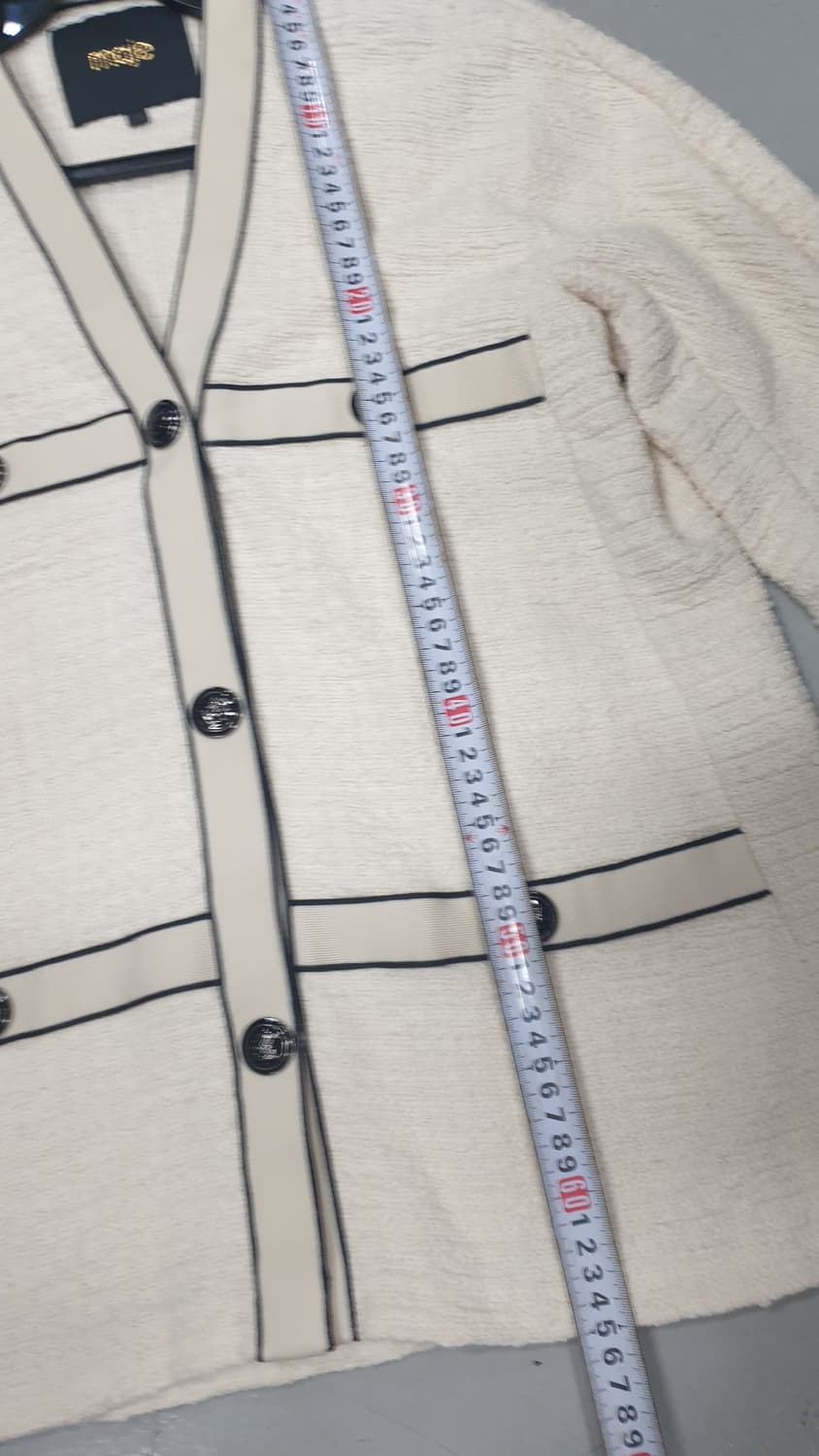 마쥬 아이보리 트위드 자켓 36 상품이미지4