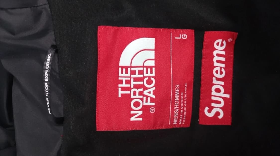 정품 슈프림 x 노스페이스 S 로고 콜라보 자켓 상품이미지5