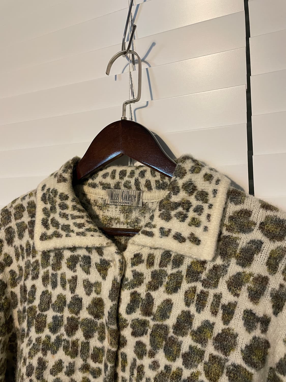 미스컬리지 패턴 니트 가디건 상품이미지5