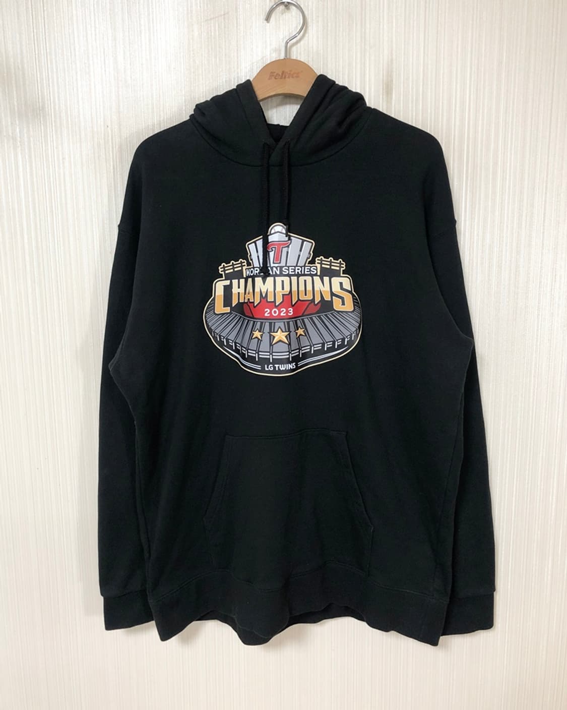 KBO LG트윈스 2023 통합우승기념 후드티셔츠 2XL(110) 상품이미지1