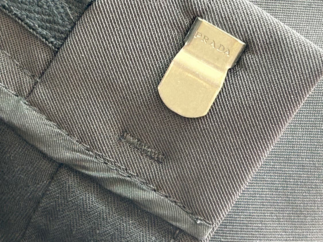 프라다 블랙 슬랙스 상품이미지5