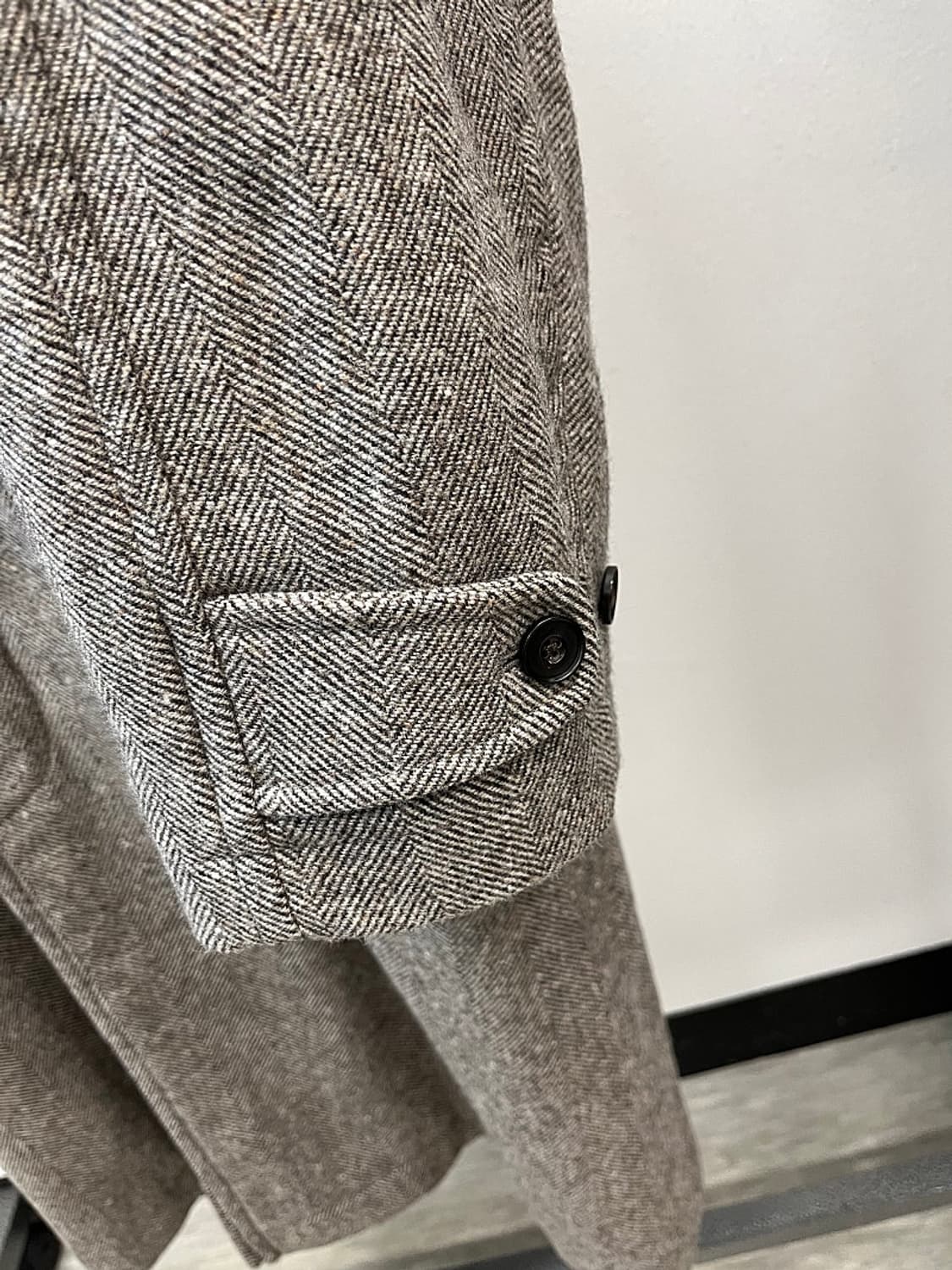 105) 리슈 아브라함문 헤링본 발마칸코트 상품이미지4