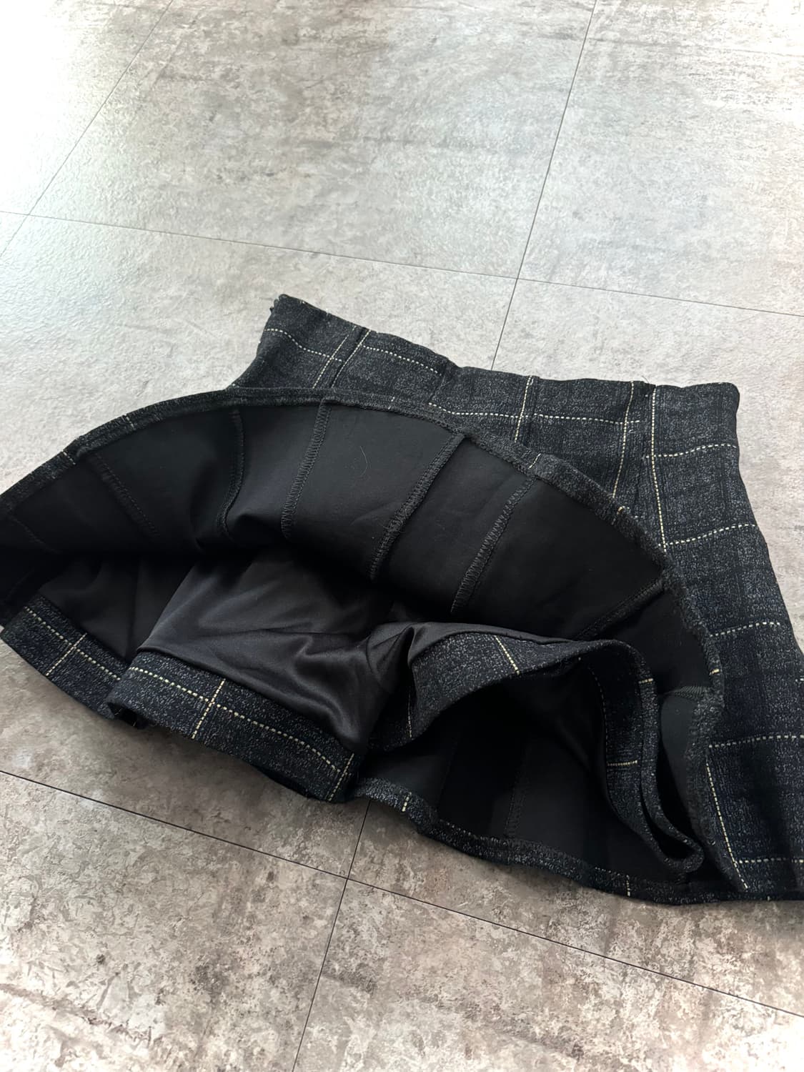 체크 패턴 미니 쇼츠/스커트 상품이미지2