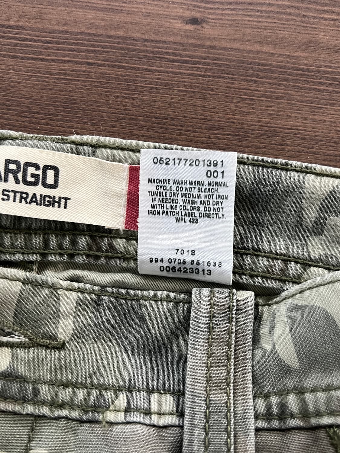 Levis 리바이스 루즈 스트레이트 카모 카고 팬츠 상품이미지9