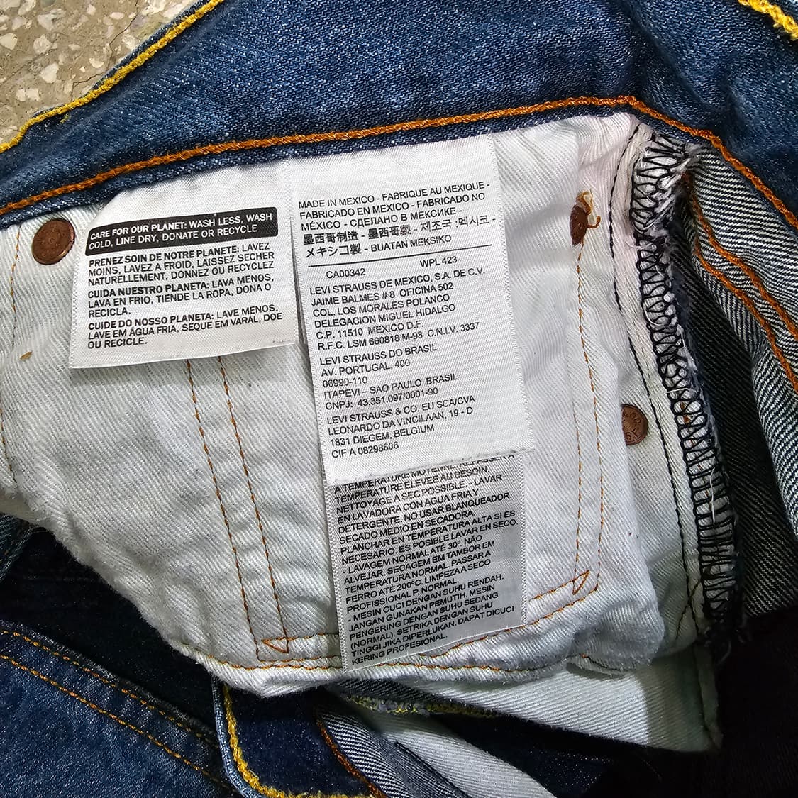 리바이스 501 데님 반바지- 34사이즈 상품이미지8