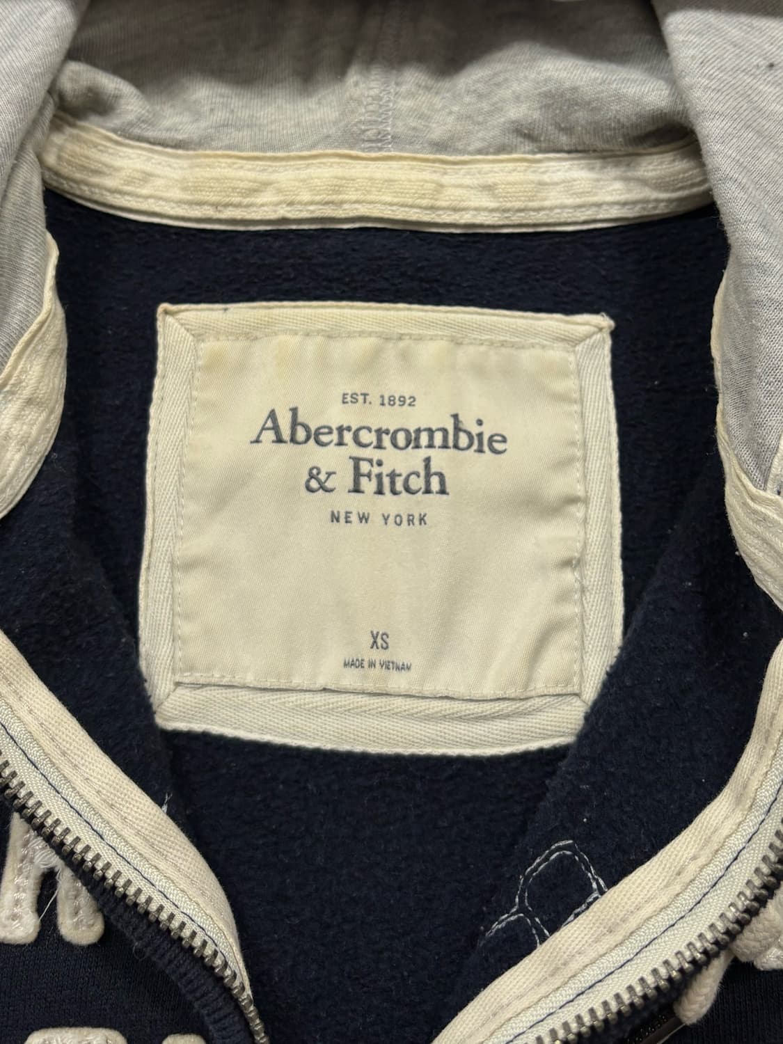 아베크롬비 네이비 후드집업 상품이미지5