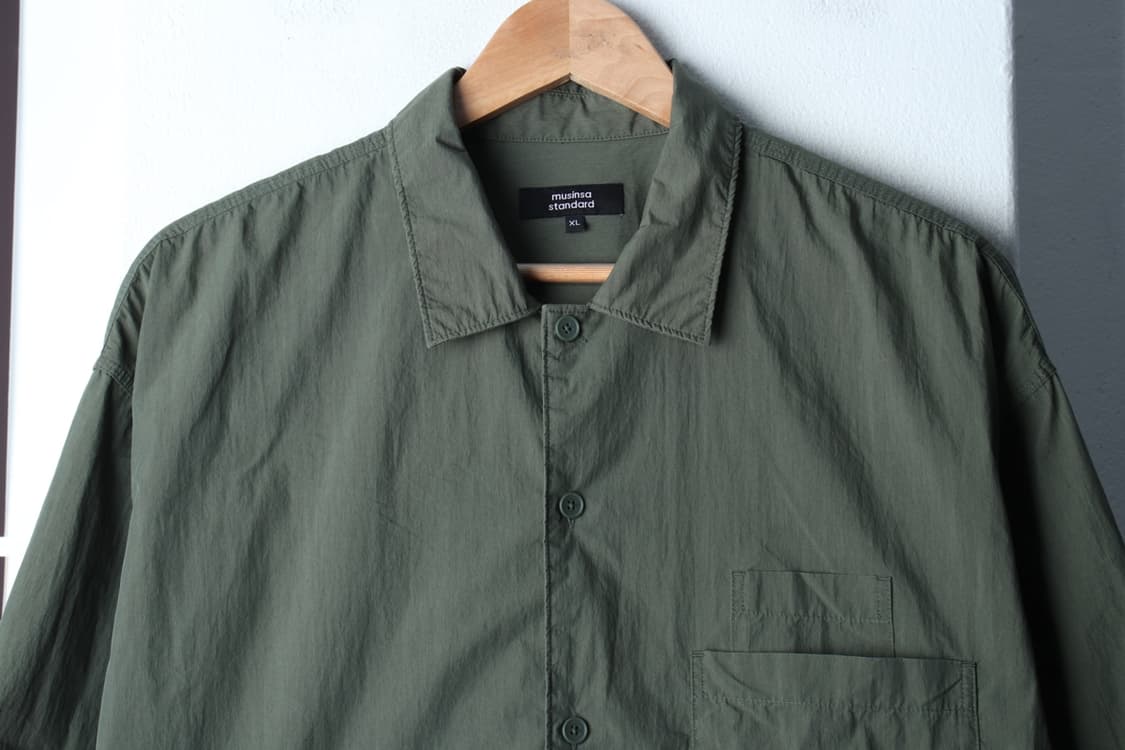 (XL-2XL) 무신사 스탠다드 반팔 카라 티셔츠 셔츠 남방-H32530 상품이미지3