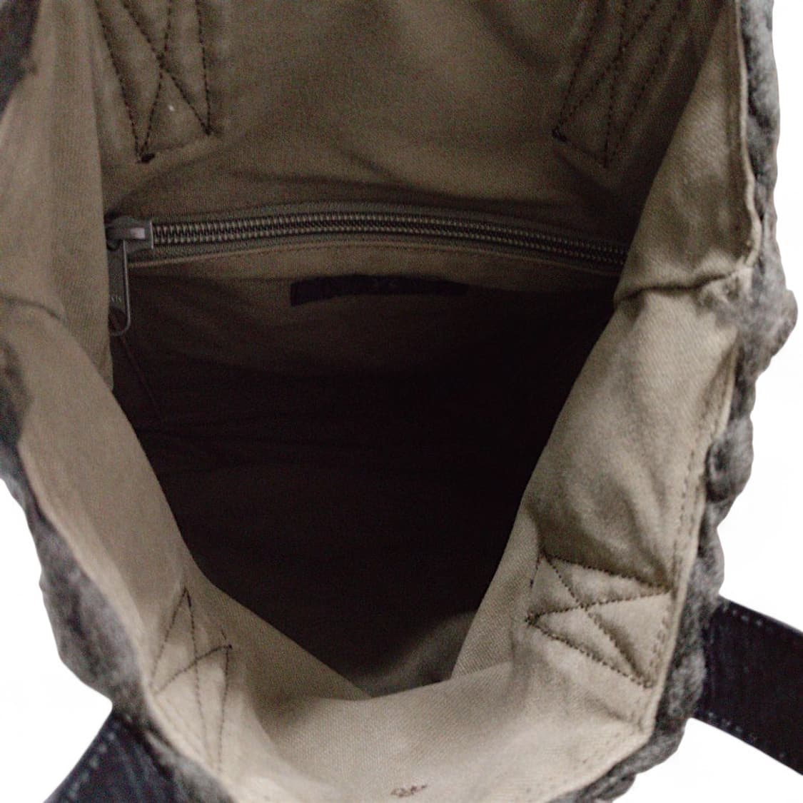 요지 야마모토 와이즈 케이블 니트 토트백 상품이미지4