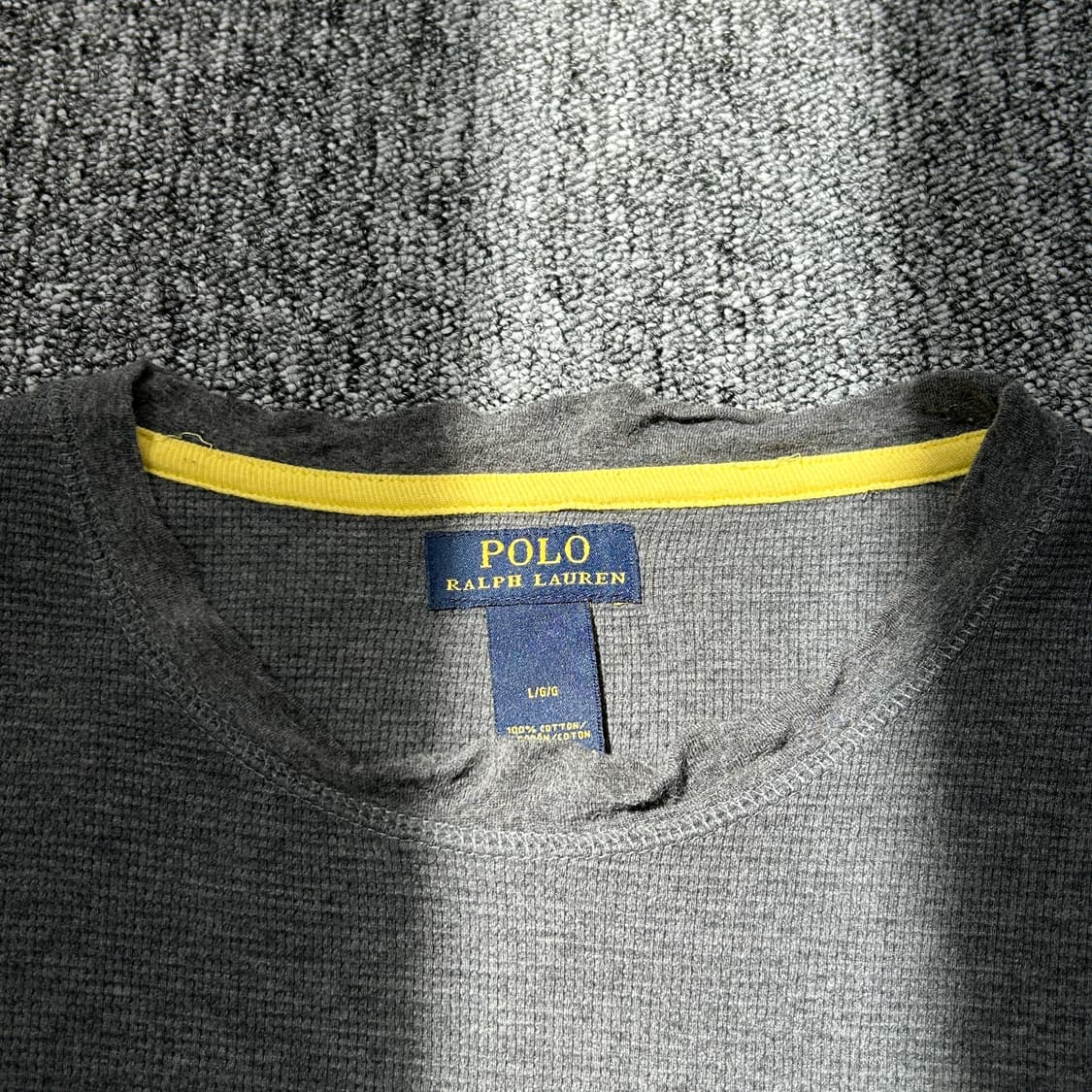 폴로 랄프로렌 그레이 와플티셔츠 상품이미지4