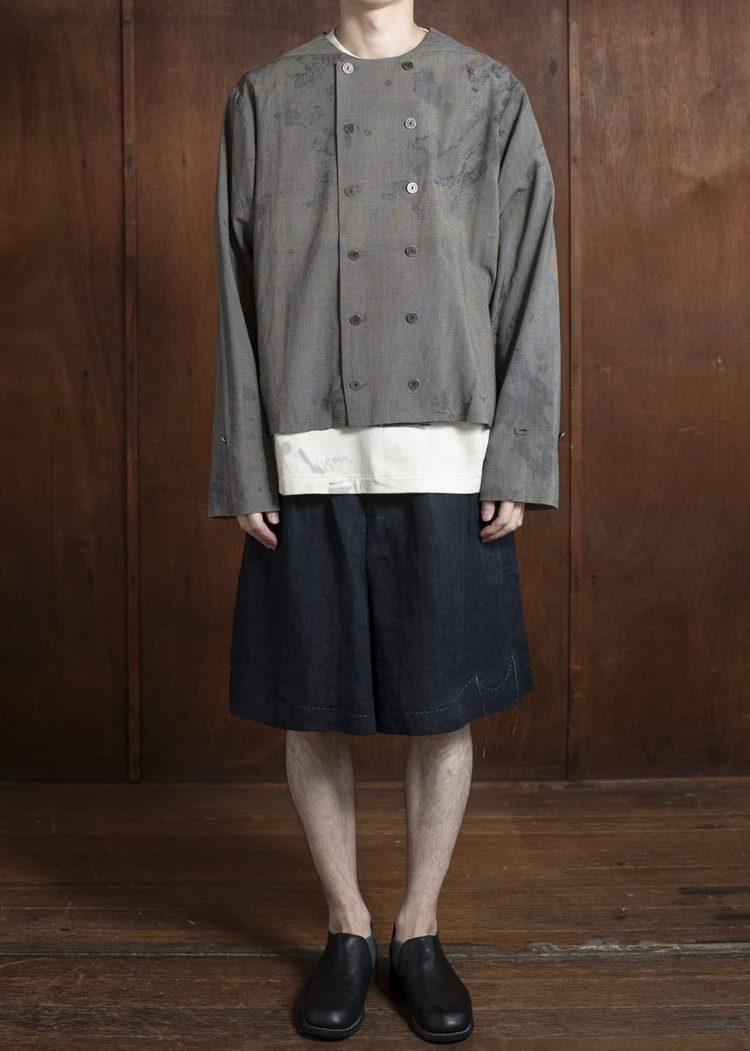 Professor.e 25ss pleated linnen shorts 상품이미지1