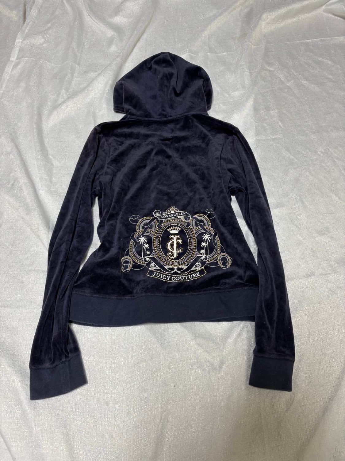 “Juicy Couture” Navy Velvet Y2K Design H 상품이미지1