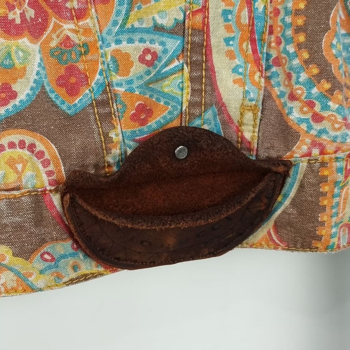 [피오루치] 에스닉 패턴 오버사이즈 데님 트러커 자켓 M17814 상품이미지7