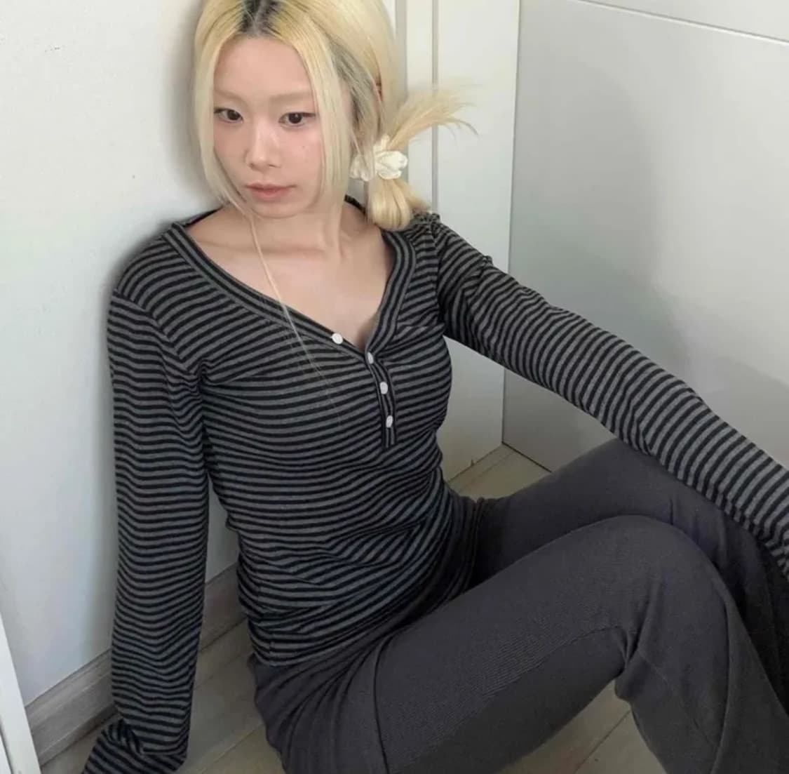 스트라이프 긴팔 상품이미지1