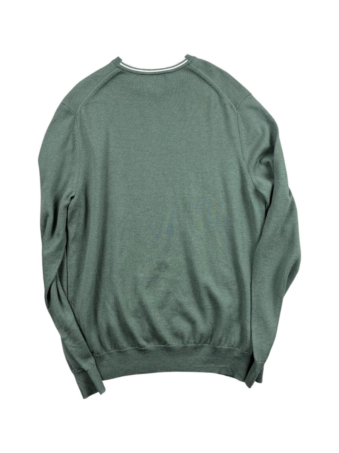 FRED PERRY 메리노 울 카키 컬러 니트  상품이미지4