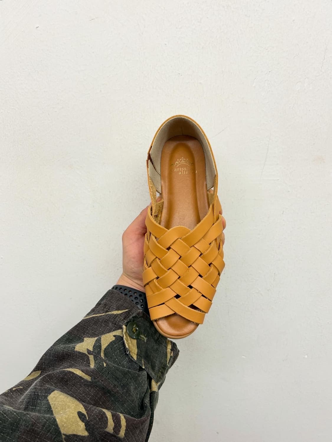 JPN Carissimo alte 카리시모 알테 우븐 가죽 샌들 235 상품이미지4