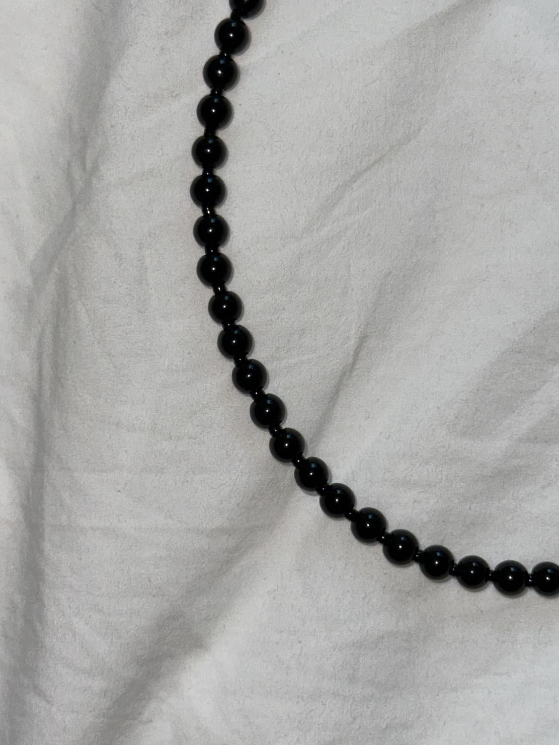 Black beaded necklace  상품이미지3