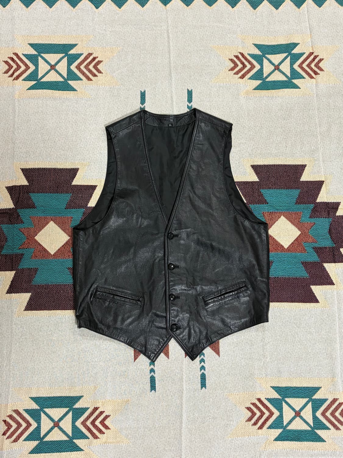 Real leather ruby western dressy vest 상품이미지1