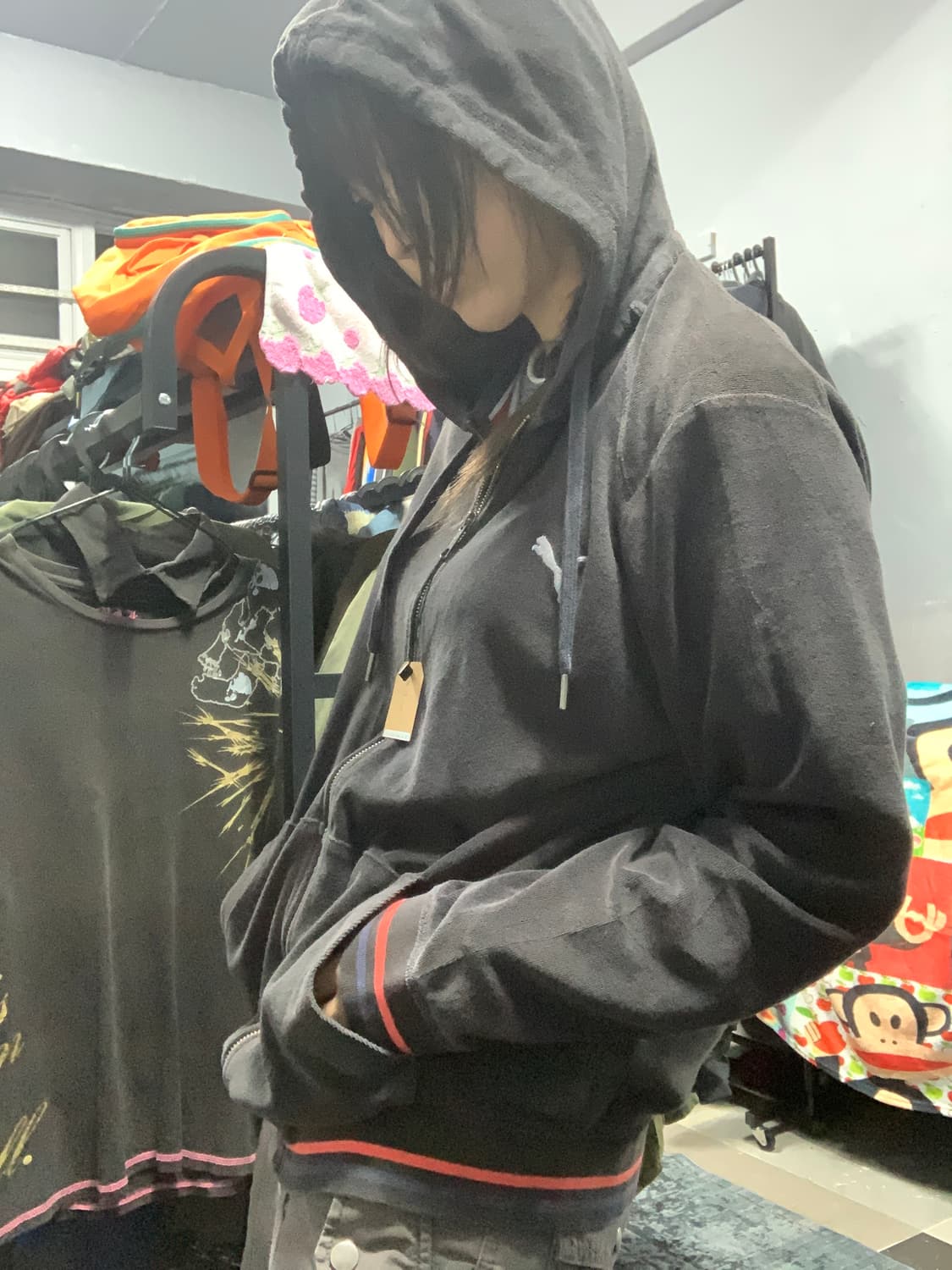 스포티 후둘후둘 퓨마 브라운 후드집업 상품이미지6