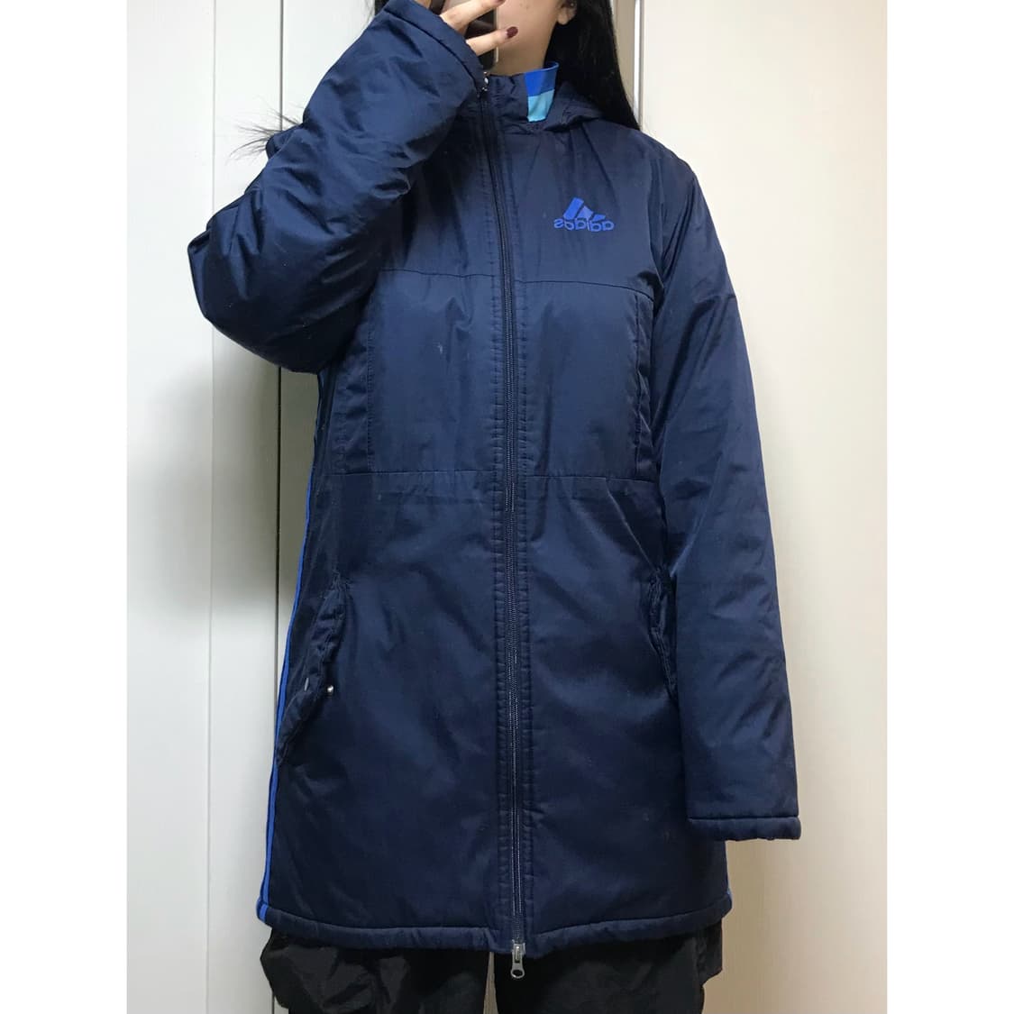 아디다스 바람막이 롱패딩 점퍼 90 상품이미지1