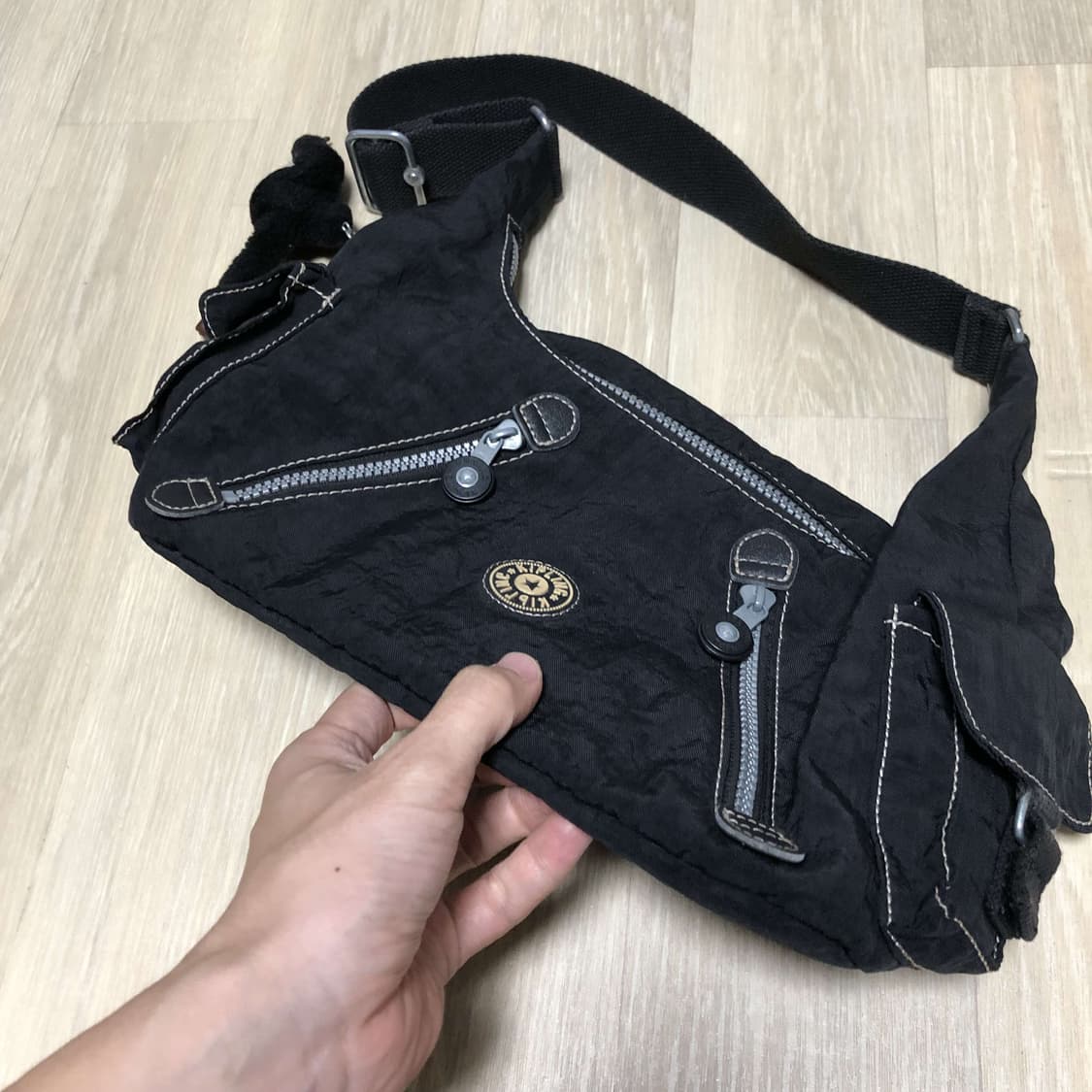 (ONE SIZE) 키플링 KIPLING Y2K 숄더 트라이앵글 백 블랙 상품이미지6