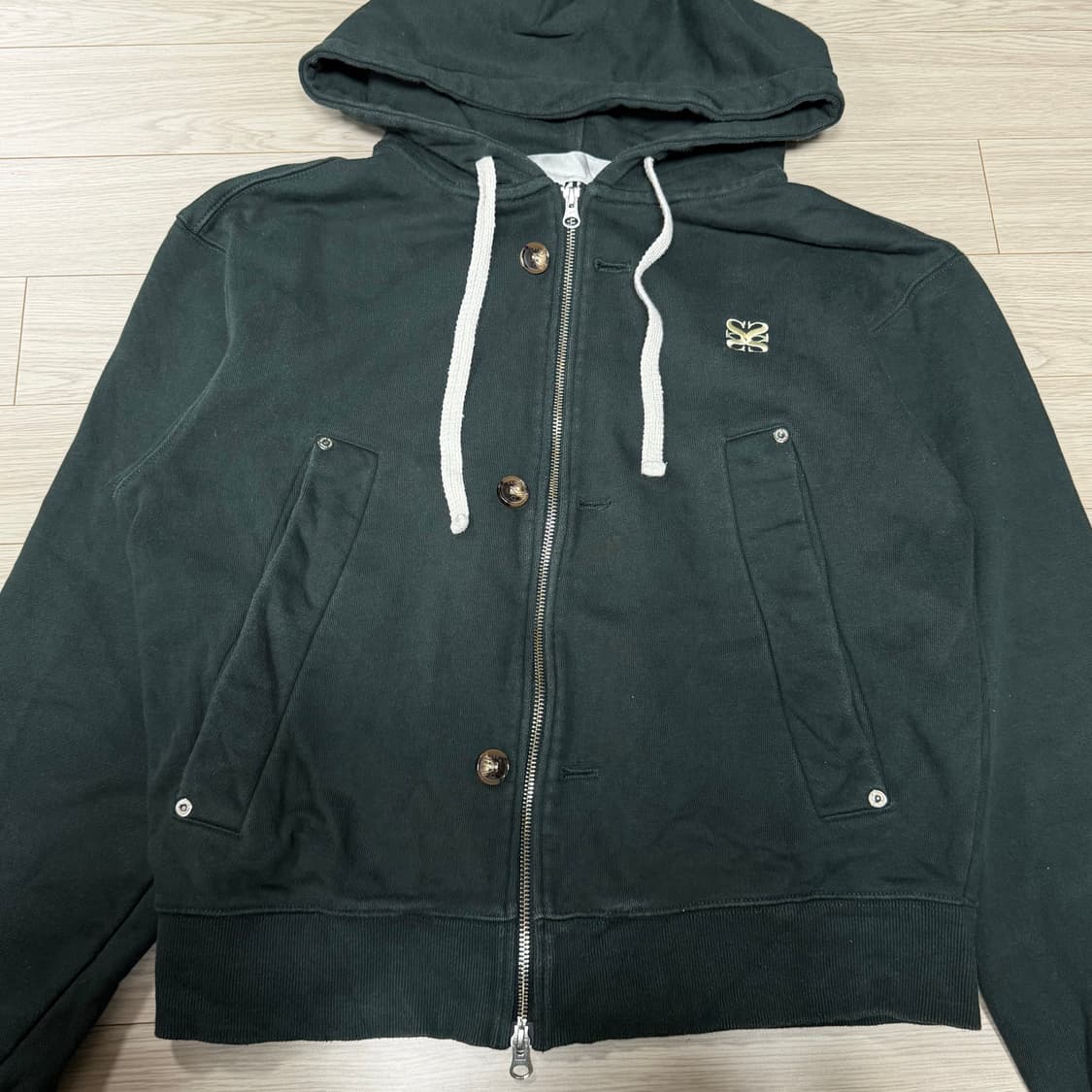 세터 그린 후드집업 M 상품이미지2