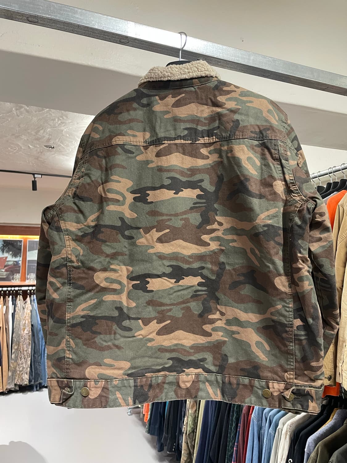 Vintage camo sherpa jacket 상품이미지5