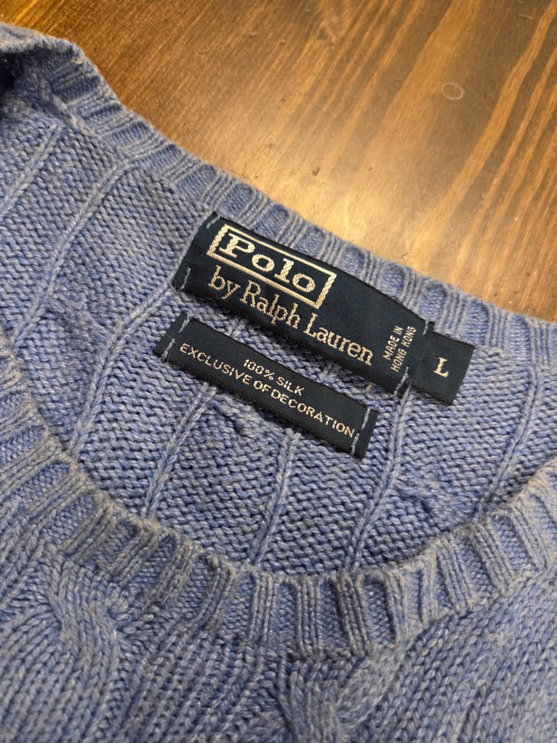 폴로랄프로렌 실크 케이블니트 상품이미지3