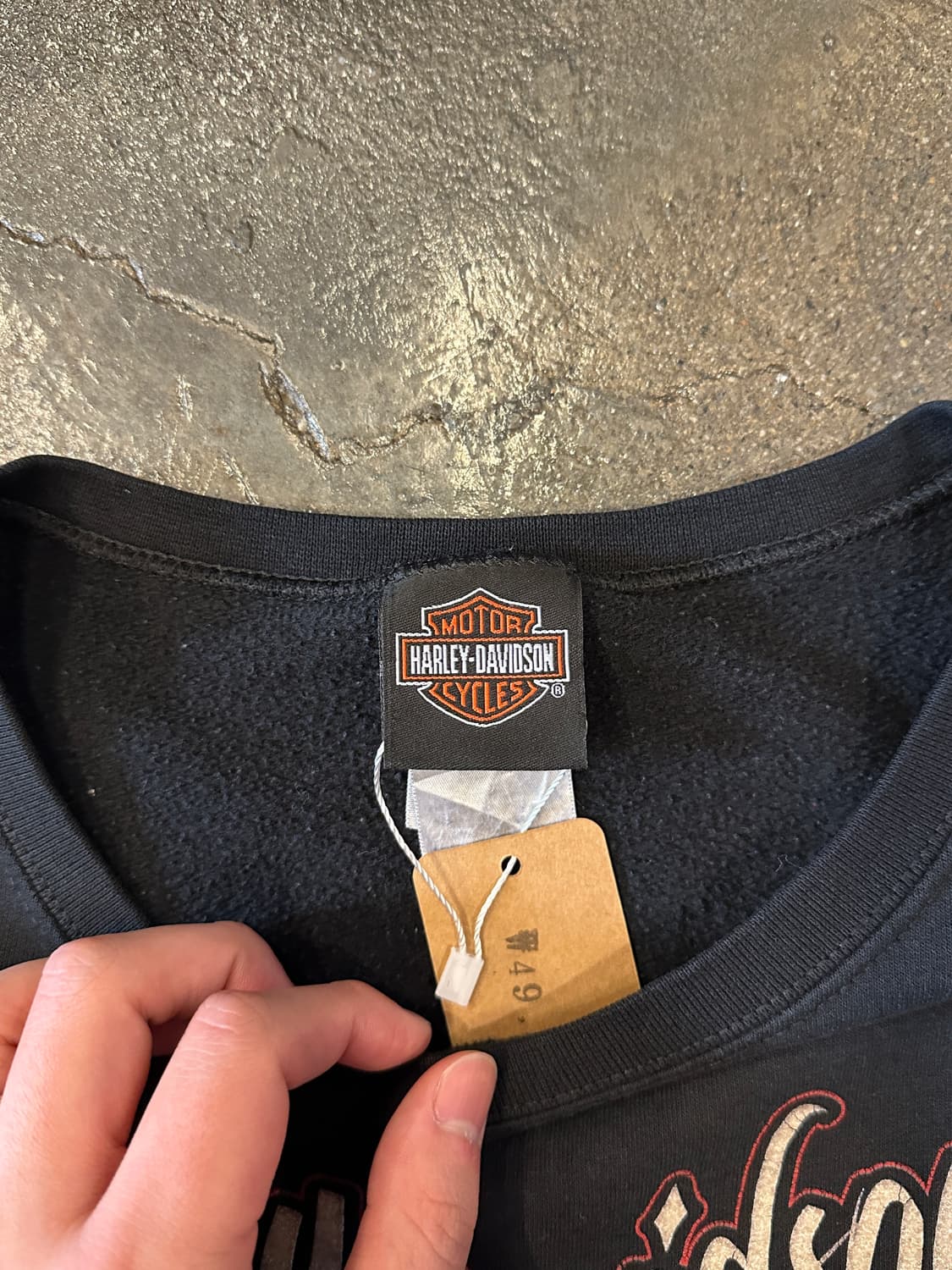 할리 데이비슨 데미지드 스웻셔츠 XL 상품이미지5
