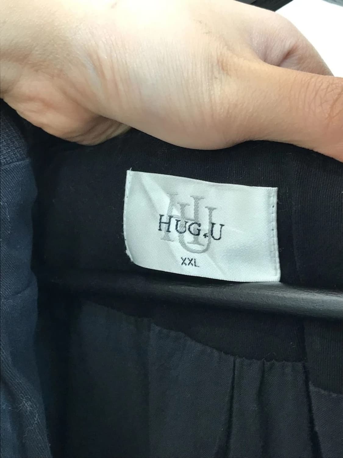 HUG.U Black Oversized Zip Hoodie 상품이미지7