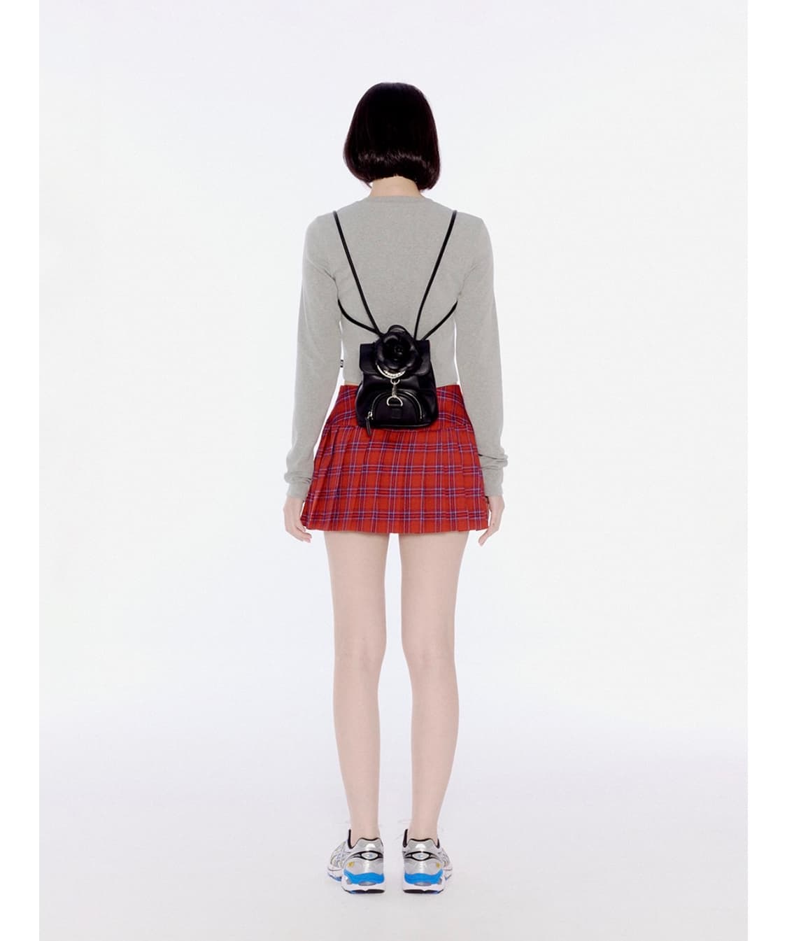 YOUHEE 유희 레드 체크 미니스커트 상품이미지3