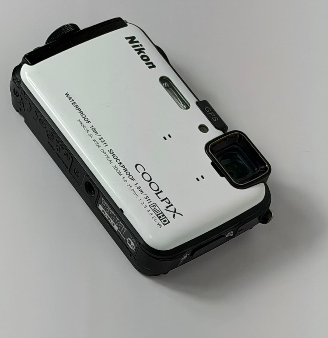 니콘 aw100 화이트 디카 (lcd하자) 상품이미지4