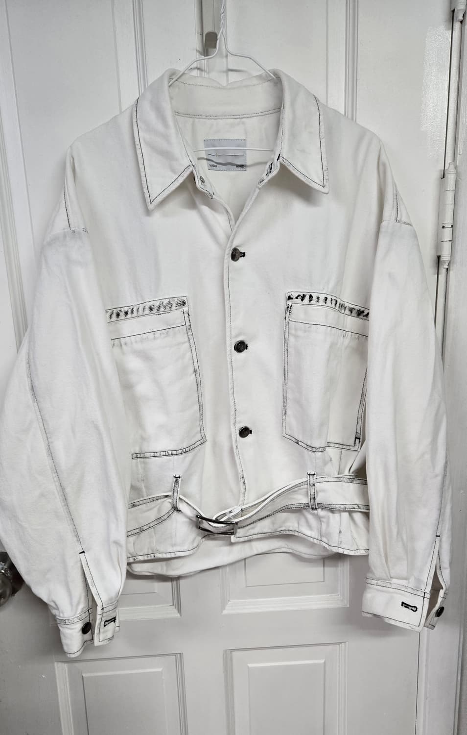 메종미네드 화이트데님자켓 상품이미지2
