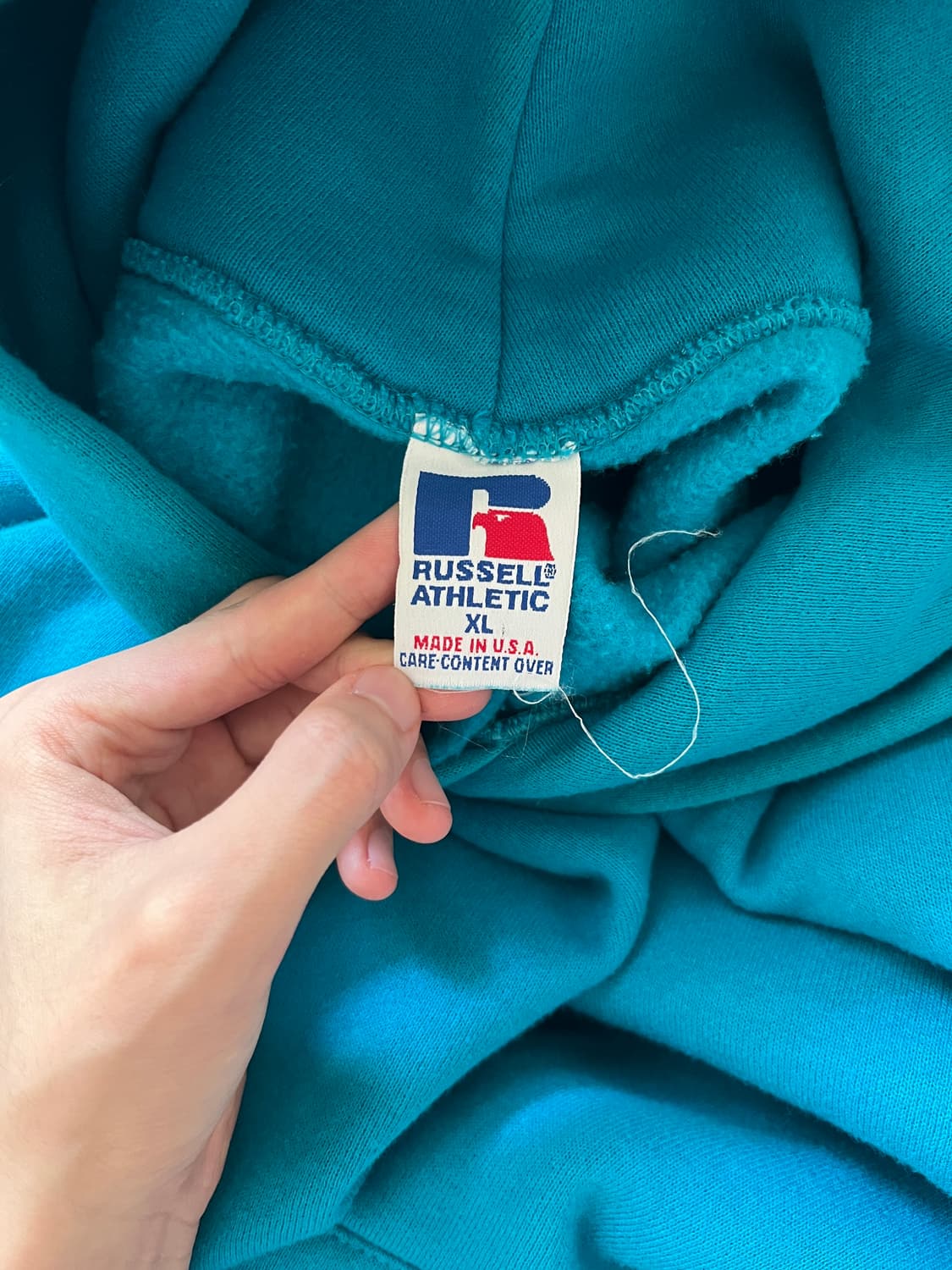 90s Russell Athletic Hoodie (Skyblue) 상품이미지4