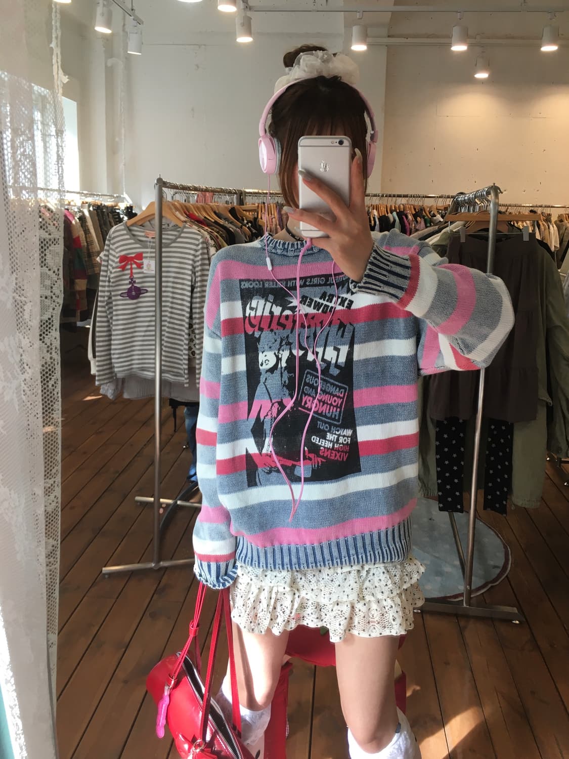 히스테릭글래머 히스걸 솜사탕 니트 상품이미지3