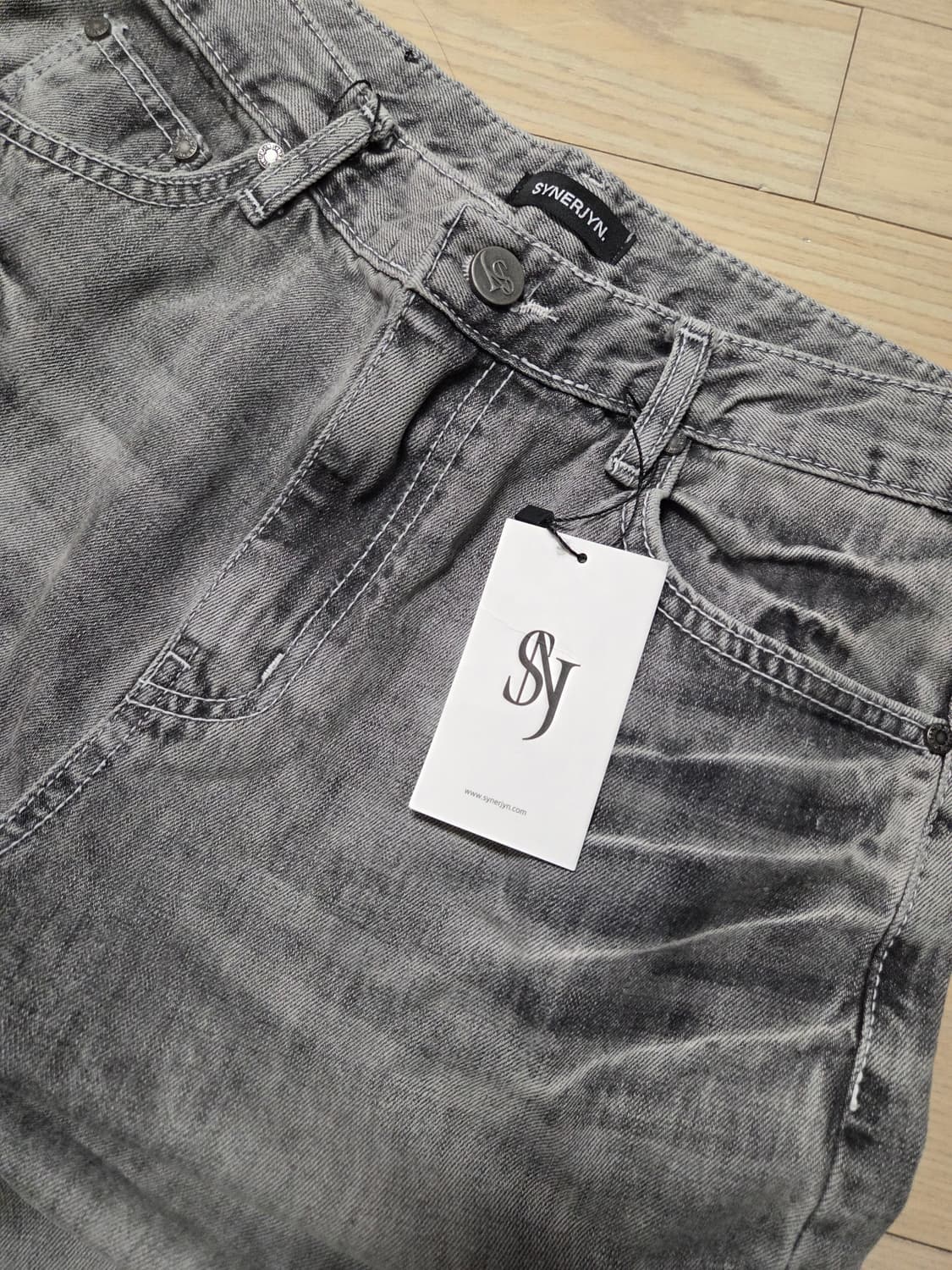 시너진 스트레이트 데님 팬츠 상품이미지3