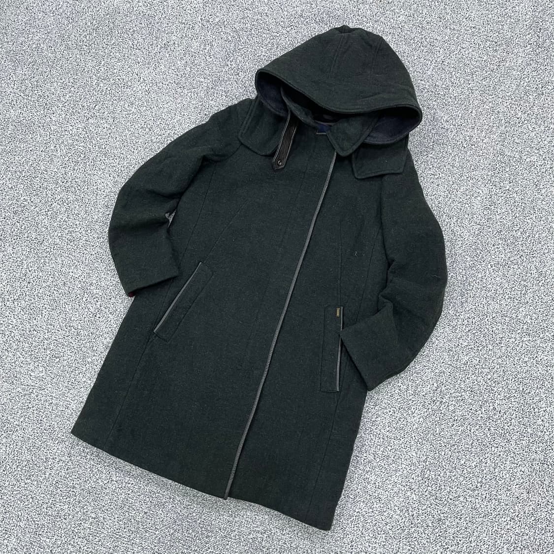 90 헤지스 여성 울 후드 코트 0327M 상품이미지1