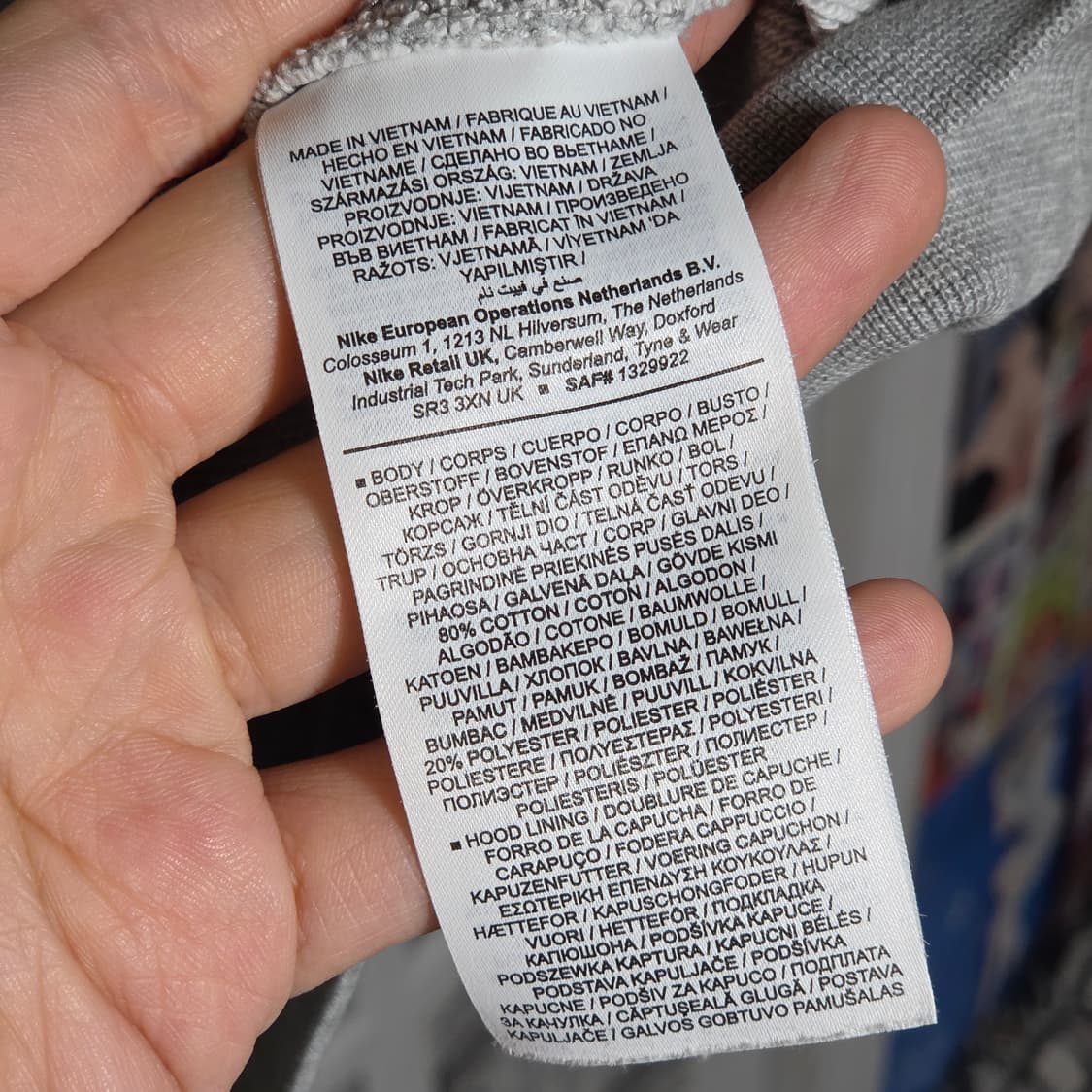 나이키 라이트 그레이 오버핏 후드집업 상품이미지9