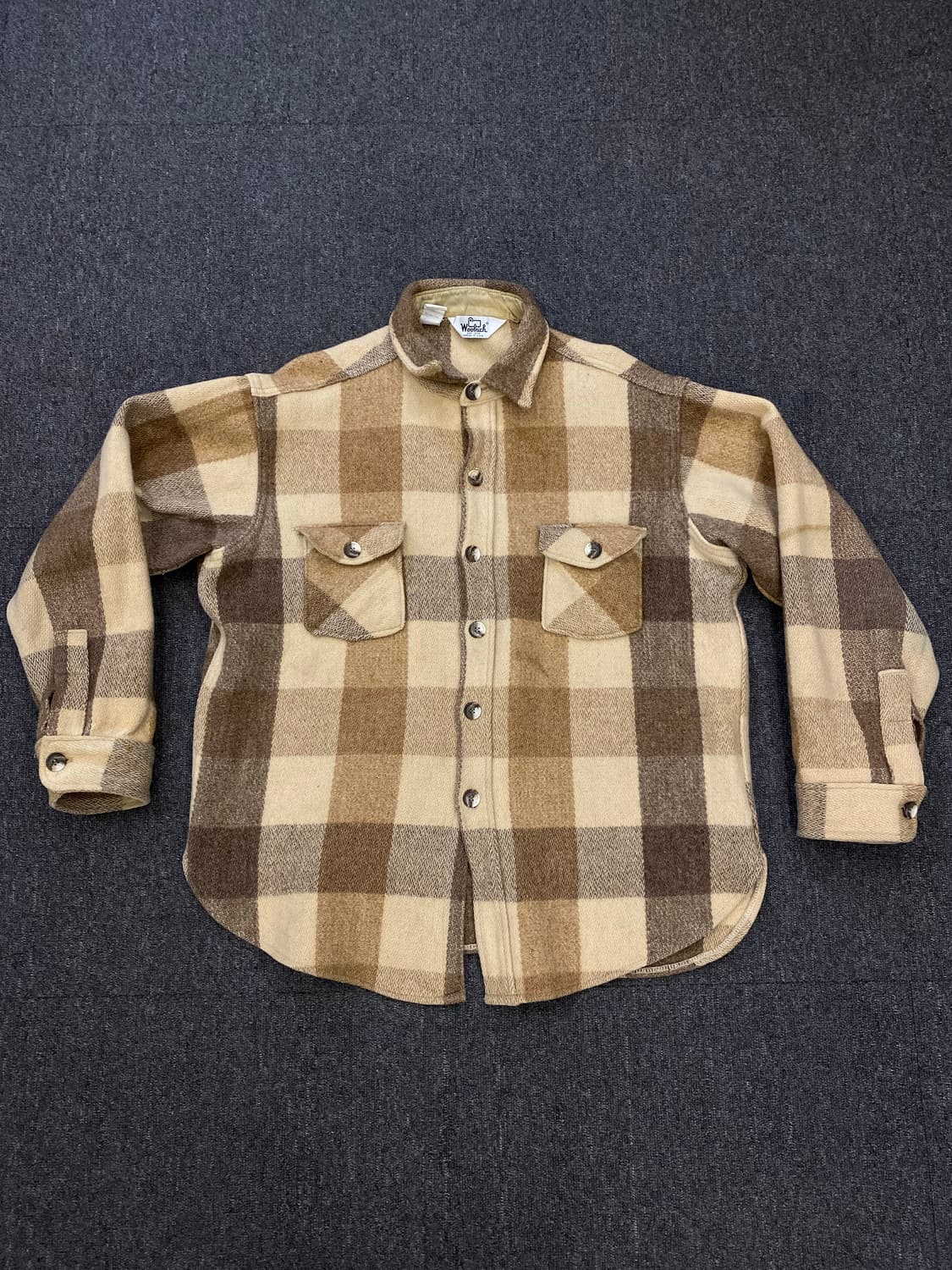 70s Woolrich 울리치 체크 울 셔츠 자켓 상품이미지2