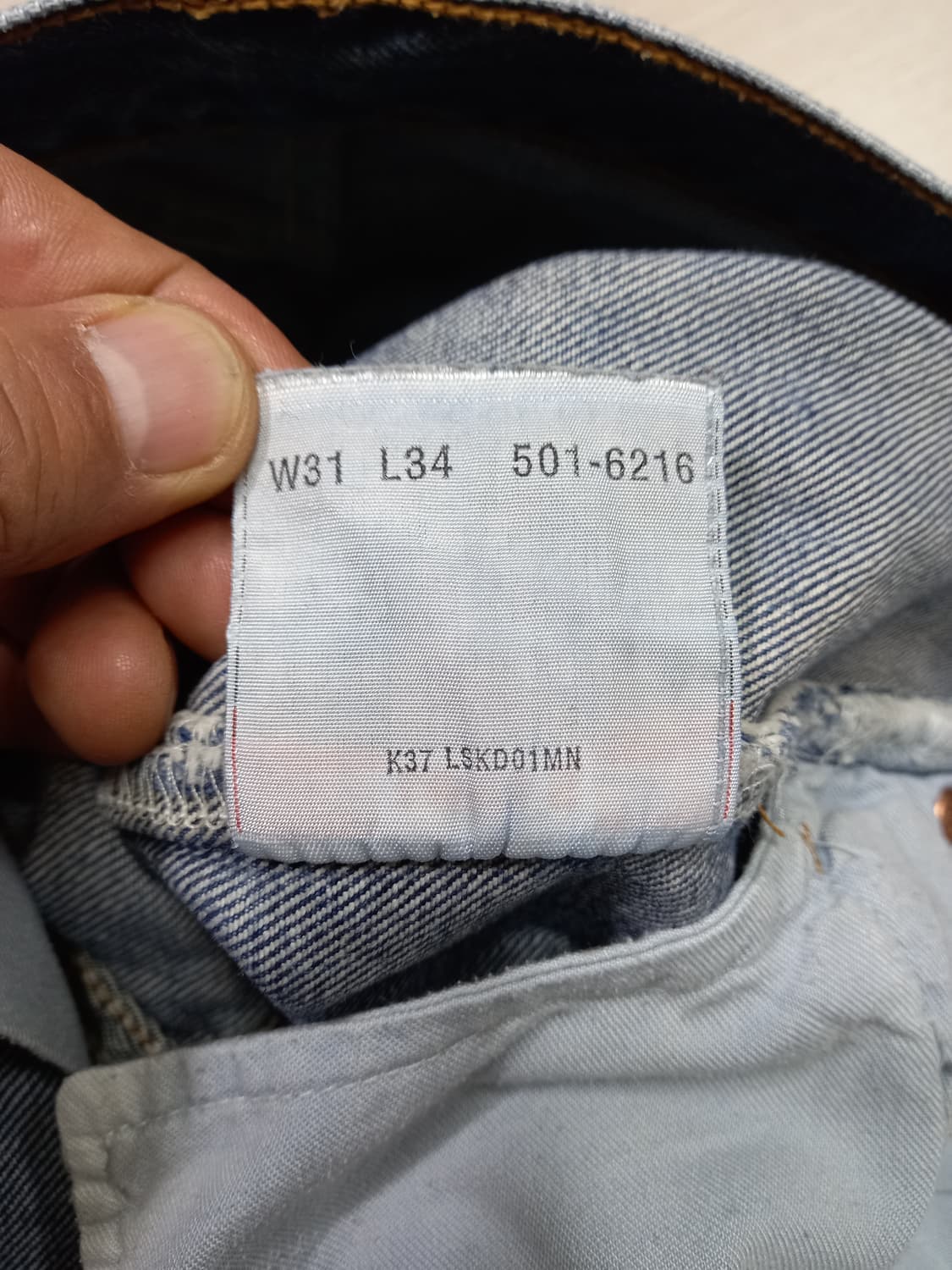 31 리바이스501 워싱 일자진 31-497 상품이미지9